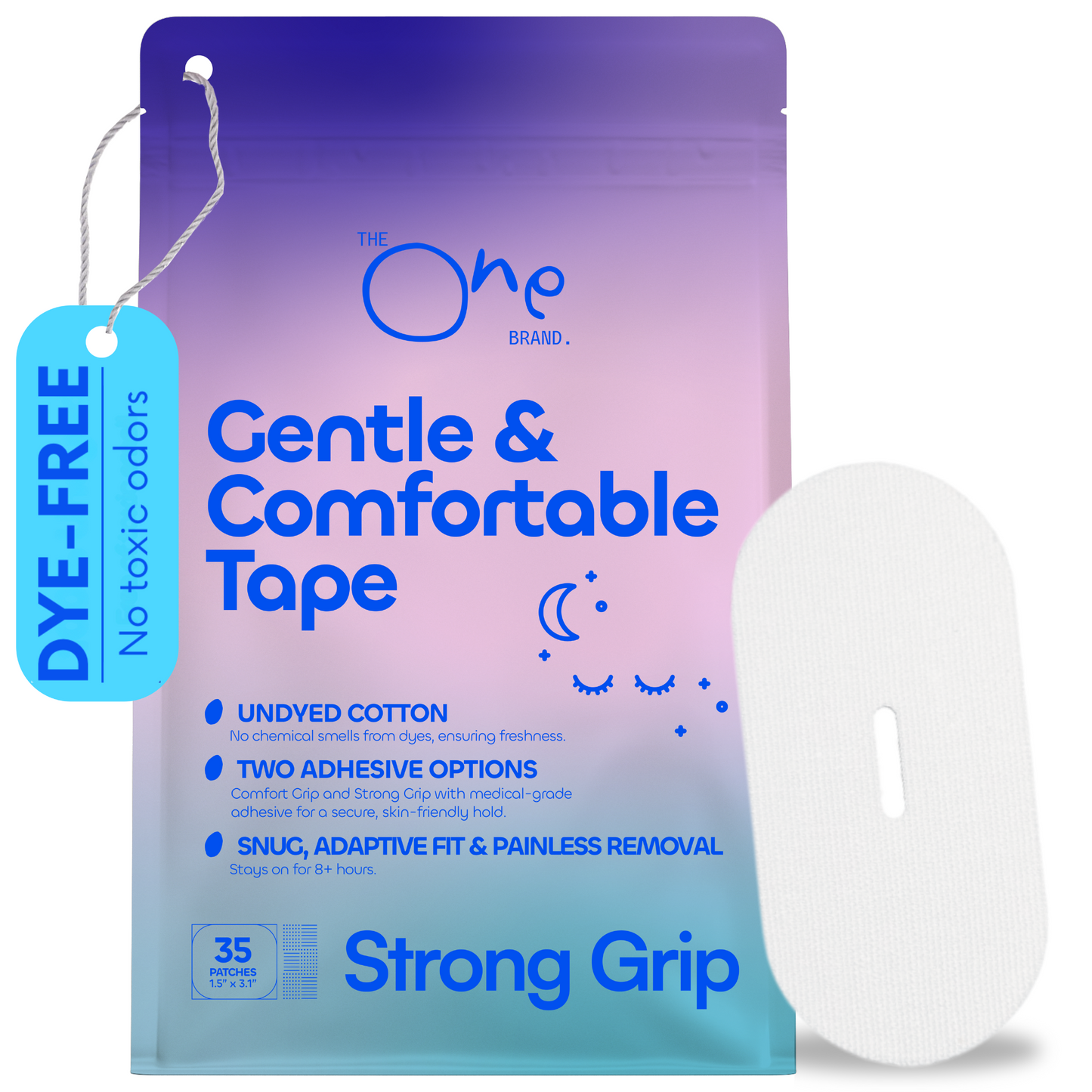 Mouth Tape for Sleeping (Undyed). Two Strengths available - Strong Grip